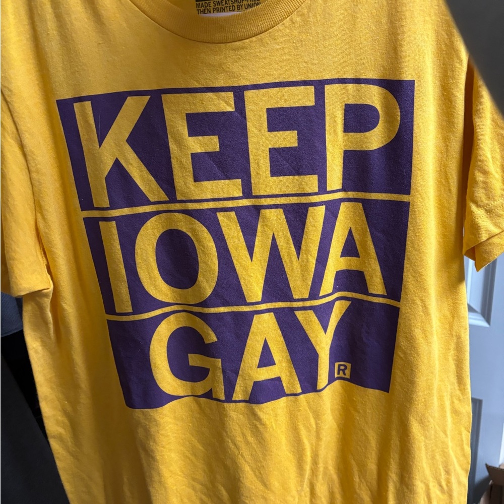 Yellow and Purple Graphic T-Shirt